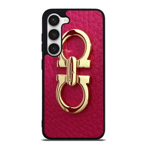 SALVATORE FERRAGAMO LOGO MAGENTA Samsung Galaxy S23 Case Cover SALVATORE FERRAGAMO LOGO MAGENTA Samsung Galaxy S23 Case Cover