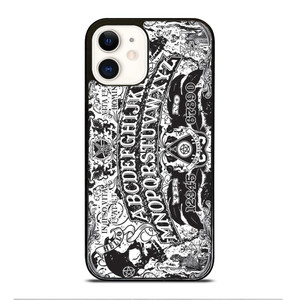 OUIJA BOARD BLACK AND WHITE iPhone 12 Case Cover OUIJA BOARD BLACK AND WHITE iPhone 12 Case Cover