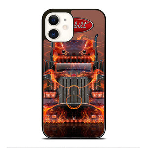 PETERBILT TRUCK FIRE LOGO iPhone 12 Case Cover