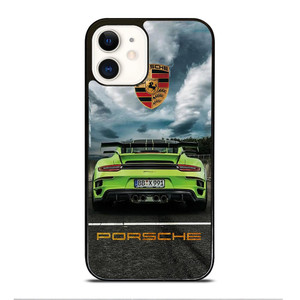 PORSCHE LOGO GREEN CAR iPhone 12 Case Cover