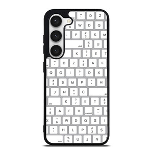 WHITE KEYBOARD PATTERN Samsung Galaxy S23 Case Cover