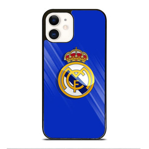 REAL MADRID LOGO BLUE iPhone 12 Case Cover REAL MADRID LOGO BLUE iPhone 12 Case Cover