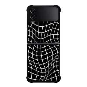 AESTHETIC WAVY GRID PATTERN Samsung Galaxy Z Flip 4 Case Cover AESTHETIC WAVY GRID PATTERN Samsung Galaxy Z Flip 4 Case Cover
