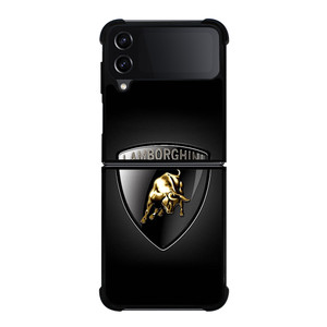 BLACK LAMBORGHINI LOGO Samsung Galaxy Z Flip 4 Case Cover BLACK LAMBORGHINI LOGO Samsung Galaxy Z Flip 4 Case Cover