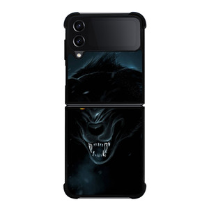 BLACK WILD WOLF Samsung Galaxy Z Flip 4 Case Cover BLACK WILD WOLF Samsung Galaxy Z Flip 4 Case Cover