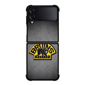 BOSTON BRUINS METAL LOGO Samsung Galaxy Z Flip 4 Case Cover BOSTON BRUINS METAL LOGO Samsung Galaxy Z Flip 4 Case Cover