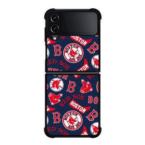 BOSTON RED SOX BASEBALL PATTERN Samsung Galaxy Z Flip 4 Case Cover