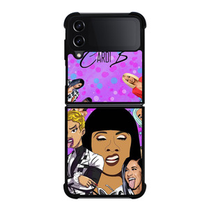 CARDI B CARTOON Samsung Galaxy Z Flip 4 Case Cover CARDI B CARTOON Samsung Galaxy Z Flip 4 Case Cover