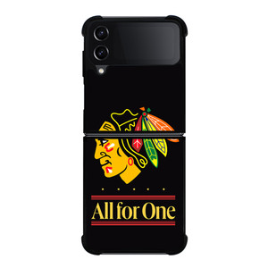 CHICAGO BLACKHAWKS ALL FOR ONE Samsung Galaxy Z Flip 4 Case Cover