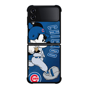 CHICAGO CUBS LOGO MICKEY MOUSE Samsung Galaxy Z Flip 4 Case Cover