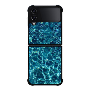 CLEAR BLUE WATER Samsung Galaxy Z Flip 4 Case Cover