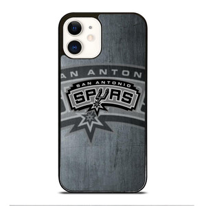 SAN ANTONIO SPURS METAL LOGO iPhone 12 Case Cover