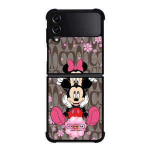 COACH MICKEY and MINNIE MOUSE Samsung Galaxy Z Flip 4 Case Cover COACH MICKEY and MINNIE MOUSE Samsung Galaxy Z Flip 4 Case Cover