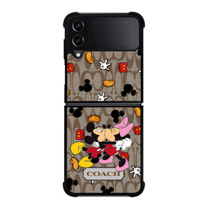 COACH MICKEY MINNIE MOUSE KISS Samsung Galaxy Z Flip 4 Case Cover COACH MICKEY MINNIE MOUSE KISS Samsung Galaxy Z Flip 4 Case Cover
