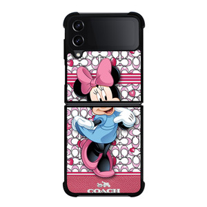COACH MINNIE MOUSE PINK PATTERN Samsung Galaxy Z Flip 4 Case Cover COACH MINNIE MOUSE PINK PATTERN Samsung Galaxy Z Flip 4 Case Cover
