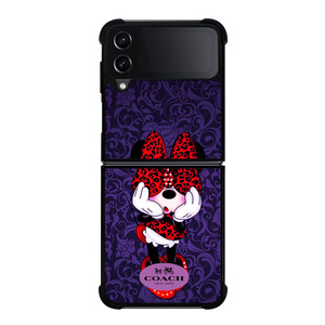 COACH MINNIE MOUSE PURPLE Samsung Galaxy Z Flip 4 Case Cover COACH MINNIE MOUSE PURPLE Samsung Galaxy Z Flip 4 Case Cover