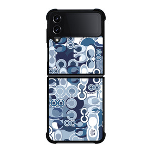 COACH NEW YORK BLUE Samsung Galaxy Z Flip 4 Case Cover COACH NEW YORK BLUE Samsung Galaxy Z Flip 4 Case Cover