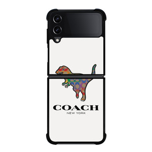 COACH NEW YORK DINOSAUR Samsung Galaxy Z Flip 4 Case Cover COACH NEW YORK DINOSAUR Samsung Galaxy Z Flip 4 Case Cover