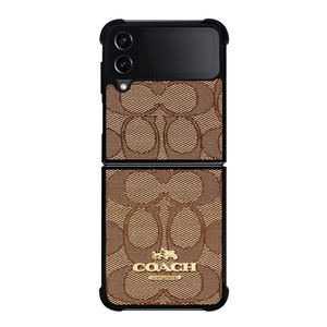 COACH NEW YORK PATTERN Samsung Galaxy Z Flip 4 Case Cover COACH NEW YORK PATTERN Samsung Galaxy Z Flip 4 Case Cover