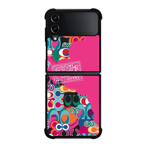 COACH NEW YORK POPPY COLOR FULL Samsung Galaxy Z Flip 4 Case Cover COACH NEW YORK POPPY COLOR FULL Samsung Galaxy Z Flip 4 Case Cover