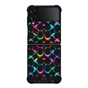 COACH NEW YORK RAINBOW 2 Samsung Galaxy Z Flip 4 Case Cover COACH NEW YORK RAINBOW 2 Samsung Galaxy Z Flip 4 Case Cover