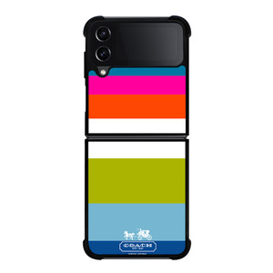 COACH NEW YORK STRIPE Samsung Galaxy Z Flip 4 Case Cover