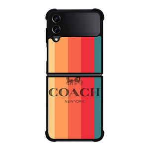 COACH NEW YORK STRIPES 2 Samsung Galaxy Z Flip 4 Case Cover