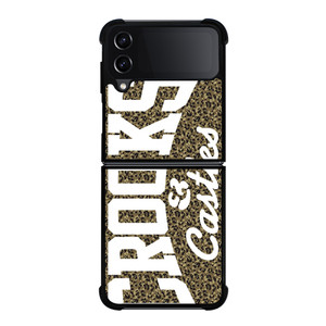 CROOKS AND CASTLES LEOPARD SKIN Samsung Galaxy Z Flip 4 Case Cover