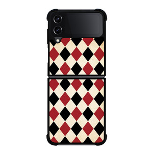 DIAMOND RED BACK PATTERN Samsung Galaxy Z Flip 4 Case Cover