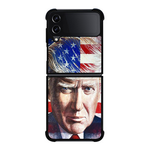 DONALD TRUMP FACE ART Samsung Galaxy Z Flip 4 Case Cover