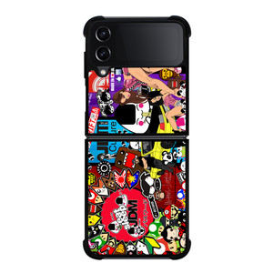 EAT SLEEP JDM COLLAGE Samsung Galaxy Z Flip 4 Case Cover