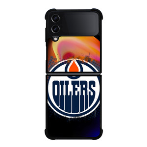 EDMONTON OILERS FIRE LOGO Samsung Galaxy Z Flip 4 Case Cover EDMONTON OILERS FIRE LOGO Samsung Galaxy Z Flip 4 Case Cover