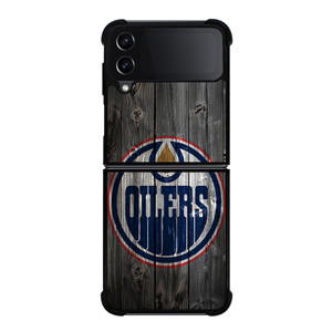 EDMONTON OILERS WOODEN LOGO Samsung Galaxy Z Flip 4 Case Cover