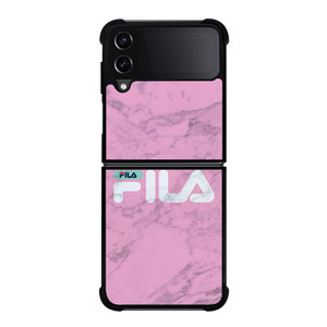 FILA SPORT PINK MARBLE LOGO Samsung Galaxy Z Flip 4 Case Cover