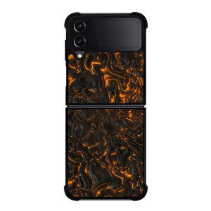 FIRE AND LAVA TEXTURES Samsung Galaxy Z Flip 4 Case Cover