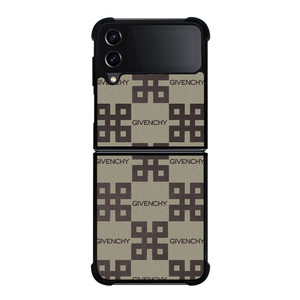 GIVENCHY LOGO COLLAGE LEATHER Samsung Galaxy Z Flip 4 Case Cover GIVENCHY LOGO COLLAGE LEATHER Samsung Galaxy Z Flip 4 Case Cover