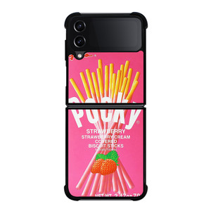 GLICO POCKY STRAWBERRY Samsung Galaxy Z Flip 4 Case Cover GLICO POCKY STRAWBERRY Samsung Galaxy Z Flip 4 Case Cover