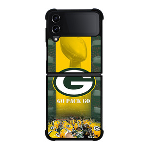 GREEN BAY PACKERS GO PACK GO Samsung Galaxy Z Flip 4 Case Cover GREEN BAY PACKERS GO PACK GO Samsung Galaxy Z Flip 4 Case Cover