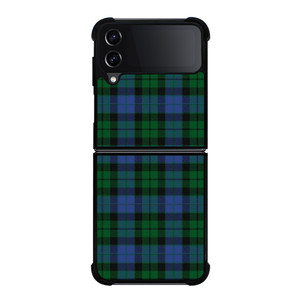 GREEN BLUE TARTAN PLAID PATTERN Samsung Galaxy Z Flip 4 Case Cover GREEN BLUE TARTAN PLAID PATTERN Samsung Galaxy Z Flip 4 Case Cover