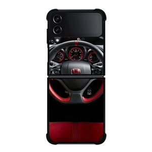 HONDA CIVIC TYPE R STEERING WHEEL Samsung Galaxy Z Flip 4 Case Cover