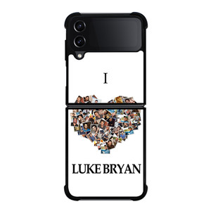 I LOVE LUKE BRYAN COLLAGE Samsung Galaxy Z Flip 4 Case Cover