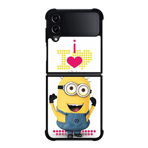 I LOVE MINION Samsung Galaxy Z Flip 4 Case Cover
