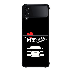 I LOVE MY AUDI Samsung Galaxy Z Flip 4 Case Cover I LOVE MY AUDI Samsung Galaxy Z Flip 4 Case Cover