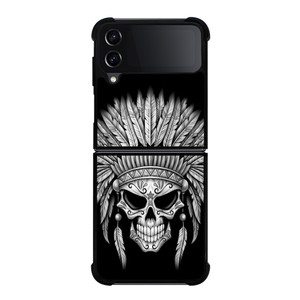 INDIAN FEATHER SKULL Samsung Galaxy Z Flip 4 Case Cover