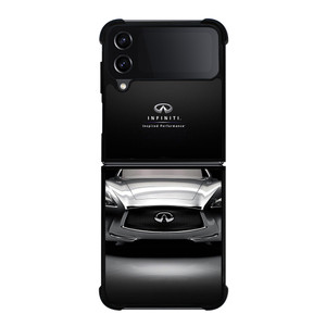 INFINITI WHITE CAR Samsung Galaxy Z Flip 4 Case Cover