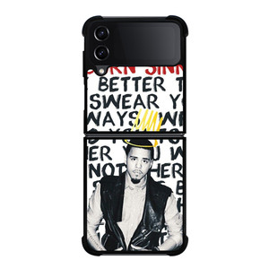J COLE BORN SINNER QUOTES Samsung Galaxy Z Flip 4 Case Cover