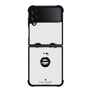 KATE SPADE BLACK WHITE FACE Samsung Galaxy Z Flip 4 Case Cover