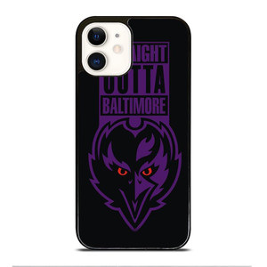STRAIGHT OUTTA BALTIMORE BALTIMORE RAVENS iPhone 12 Case Cover