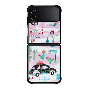 KATE SPADE NEW YORK ROAD TRIP Samsung Galaxy Z Flip 4 Case Cover KATE SPADE NEW YORK ROAD TRIP Samsung Galaxy Z Flip 4 Case Cover