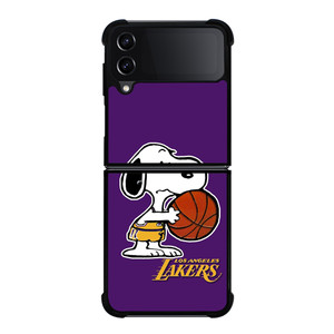 LA LAKERS BASKETBALL SNOOPY Samsung Galaxy Z Flip 4 Case Cover